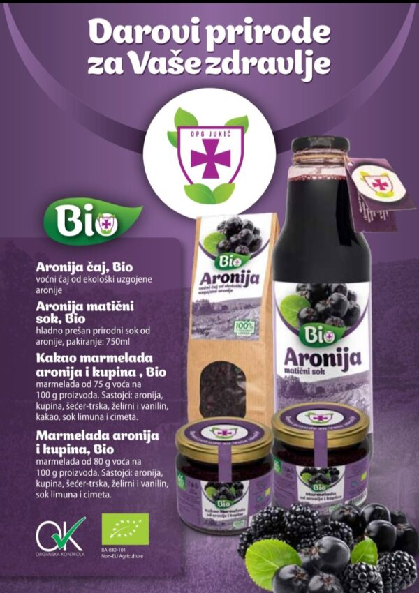 Bio marmelada od aronije i kupine