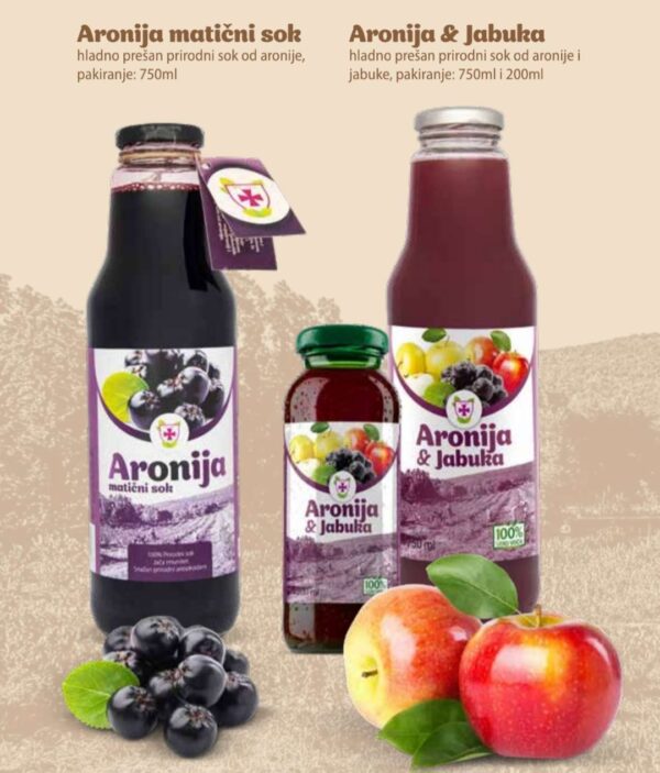 Sok od jabuke i aronije 750 ml